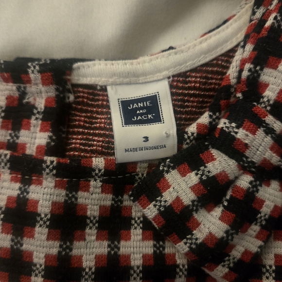 Janie and Jack kids plaid outfit Perfect for Christmas! - Picture 2 of 4